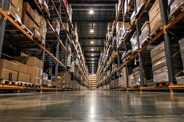 A well managed warehouse environment supported by clear security measures and structured site control.